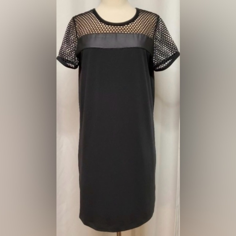 Fabletics Sara Black Mesh And Net Athletic Dress M - image 7